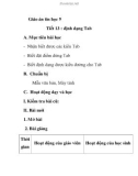 Giáo án tin học 9 Tiết 13 : định dạng Tab