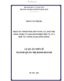 Luận án Tiến sĩ Quản trị Kinh doanh: Nhân tố ảnh hưởng đến năng lực hấp thụ công nghệ của doanh nghiệp nhỏ và vừa khu vực Đồng bằng Sông Hồng