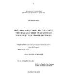 Luận văn cao học: Hoàn thiện hoạt động xúc tiến nhằm thúc đẩy xuất khẩu của các doanh nghiệp Việt Nam vào thị trường EU