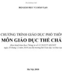 Bài giảng Giáo dục phổ thông môn Giáo dục Thể chất (Ban hành kèm theo Thông tư số 32/2018/TT-BGDĐT ngày 26 tháng 12 năm 2018 của Bộ trưởng Bộ Giáo dục và Đào tạo)