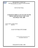 Luận văn Thạc sĩ Văn học: Cảm hứng triết luận về con người trong truyện ngắn Việt Nam giai đoạn 1986 - 2000