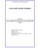 Sáng kiến kinh nghiệm THPT: Tìm hiểu một số tính chất của đất trồng nhằm nâng cao hiệu quả sử dụng đất canh tác trong nông nghiệp