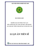 Luận án Tiến sĩ Kỹ thuật: Nghiên cứu hệ thống thủy lực điều khiển neo giữ liên hợp máy lâm nghiệp khi làm việc trên vùng đồi núi có độ dốc lớn