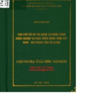 Luận văn thạc sĩ Tài chính ngân hàng: Hạn chế rủi ro tín dụng tại Ngân hàng Nông nghiệp và Phát triển Nông thôn Việt nam - Chi nhánh tỉnh Hà Giang