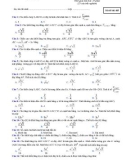 Đề kiểm tra 1 tiết môn Hình học lớp 12 năm 2017 - THPT Nguyễn Du - Mãđề 485