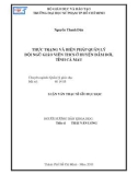 Luận văn Thạc sĩ Giáo dục học: Thực trạng và biện pháp quản lý đội ngũ giáo viên THCS ở huyện Đầm Dơi, tỉnh Cà Mau