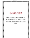 Luận văn: KẾT QUẢ HOẠT ĐỘNG SẢN XUẤT KINH DOANH CỦA CÔNG TY GIÀY THƯỢNG ĐÌNH TRONG THỜI GIAN QUA.