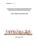 Quyền nuôi con của người đồng tính, song tính và chuyển giới tại Việt Nam: Thực trạng và khuyến nghị