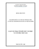 Luận văn Thạc sĩ Ngôn ngữ văn học và văn hóa Việt Nam: Loại hình nhân vật truyện Nôm bác học và truyện Nôm bình dân dưới cái nhìn so sánh