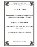 Luận văn Thạc sĩ Kinh tế: Chứng chỉ lưu ký kênh huy động mới cho các doanh nghiệp Việt Nam