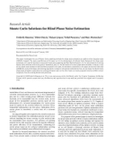 Báo cáo hóa học: Research Article Monte Carlo Solutions for Blind Phase Noise Estimation