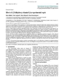 Báo cáo y học: Effect of 1,25-dihydroxy-vitamin D3 in experimental sepss