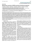 Báo cáo y học: Differential gene expression in HIV/SIV-associated and spontaneous lymphomas