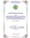 Sáng kiến kinh nghiệm THPT: Một số biện pháp phát huy tính tích cực, chủ động, sáng tạo của học sinh thông qua dạy học chủ đề Ba đường conic – Toán 10 – Kết nối tri thức với cuộc sống