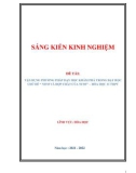 Sáng kiến kinh nghiệm THPT: Vận dụng phương pháp dạy học khám phá trong dạy học chủ đề Nitơ và hợp chất của Nitơ- Hóa học 11 THPT