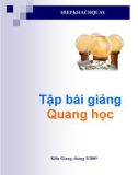 Tập bài giảng Quang học