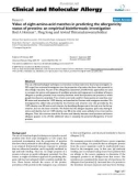 Báo cáo y học: Value of eight-amino-acid matches in predicting the allergenicity status of proteins: an empirical bioinformatic investigation