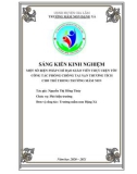 Sáng kiến kinh nghiệm Mầm non: Một số biện pháp chỉ đạo giáo viên thực hiện tốt công tác phòng chống tai nạn thương tích cho trẻ trong trường mầm non