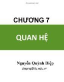 Bài giảng Toán rời rạc: Chương 7 - Nguyễn Quỳnh Diệp