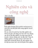 Nghiên cứu và công nghệ Sinh vật mẫu