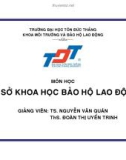 CƠ SỞ KHOA HỌC BẢO HỘ LAO ĐỘNG