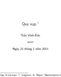 Bài giảng Quy nạp - Trần Vĩnh Đức