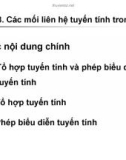 Bài giảng Toán cao cấp 1: Chương 1 - Hoàng Văn Thắng