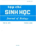 Tạp chí Sinh học: Tập 22 - Số 1 (Tháng 3 - 2000)