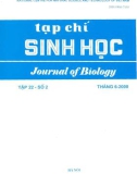 Tạp chí Sinh học: Tập 22 - Số 2 (Tháng 6 - 2000)