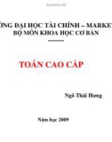 Bài giảng Toán cao cấp (Phần đại số tuyến tính): Chương 10 - Ngô Thái Hưng