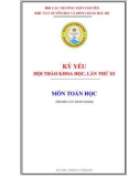 Kỷ yếu hội thảo khoa học, lần thứ III, môn toán