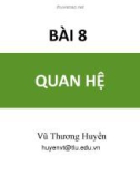 Bài giảng Toán rời rạc: Bài 8 - Vũ Thương Huyền