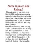 Nước mưa có độc không?