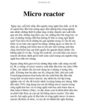 Micro reactor