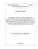 Luận án Tiến sĩ Y tế công cộng: Xây dựng và kết quả thử nghiệm gói dịch vụ y tế cơ bản trong điều trị, quản lý tăng huyết áp và đái tháo đường tại trạm y tế xã, huyện Sóc Sơn, Hà Nội, 2017-2018