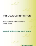 Ebook Public administration: Balancing power and accountability (Second edition) - Part 1