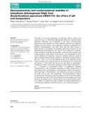 Báo cáo khoa học: Stereoselectivity and conformational stability of haloalkane dehalogenase DbjA from Bradyrhizobium