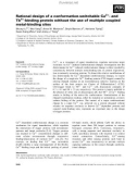 Báo cáo khoa học: Rational design of a conformation-switchable Ca2+- and Tb3+-binding protein without the use of multiple coupled metal-binding sites