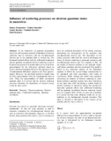 Báo cáo hóa học: Inﬂuence of scattering processes on electron quantum states in nanowires