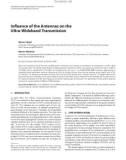 Báo cáo hóa học: Inﬂuence of the Antennas on the Ultra-Wideband Transmission