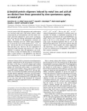 Báo cáo khoa học: b-Amyloid protein oligomers induced by metal ions and acid pH are distinct from those generated by slow spontaneous ageing at neutral pH