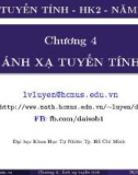 Bài giảng Đại số tuyến tính: Chương 4 - Lê Văn Luyện