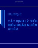 Chương 5: CÁC ĐỊNH LÝ GIỚI HẠN BIẾN NGẪU NHIÊN NHIỀU CHIỀU