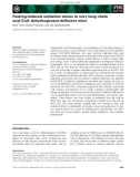 Báo cáo khoa học: Fasting-induced oxidative stress in very long chain acyl-CoA dehydrogenase-deﬁcient mice