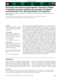 Báo cáo khoa học: Enzymatic and electron paramagnetic resonance studies of anabolic pyruvate synthesis by pyruvate: ferredoxin oxidoreductase from Hydrogenobacter thermophilus