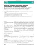 Báo cáo khoa học: Enzymatic toxins from snake venom: structural characterization and mechanism of catalysis