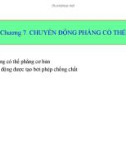 Bài giảng Cơ học chất: Chương 7 - PGS.TS. Lê Song Giang