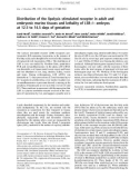 Báo cáo khoa học: Distribution of the lipolysis stimulated receptor in adult and embryonic murine tissues and lethality of LSR–/–