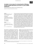 Báo cáo khoa học: A simple in vivo assay for measuring the efﬁciency of gene length-dependent processes in yeast mRNA biogenesis