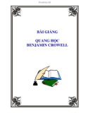 BÀI GIẢNG: QUANG HỌC BENJAMIN CROWELL